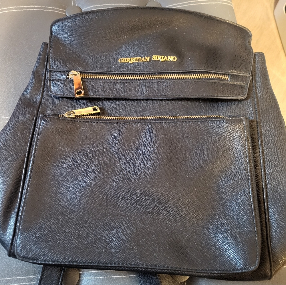 Christian Siriano Black Backpack